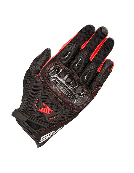 HANDSCHUHE ALPINESTARS SMX-2 CARBON V2 HONDA SCHWARZ / ROT
