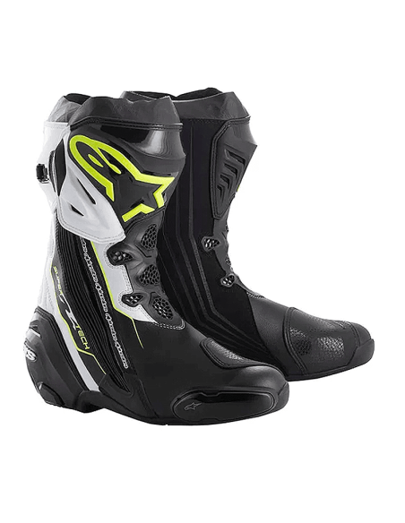 ALPINESTARS SUPERTECH-R STIEFEL SCHWARZ / GELB FLUOR / WEISS
