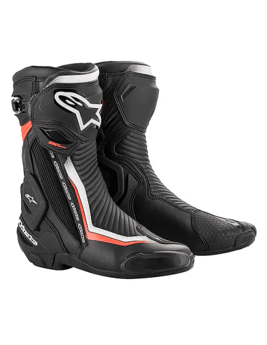 ALPINESTARS SMX PLUS S2 SCHWARZ / WEISS / ROT FLUOR