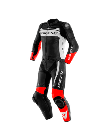 KOMBINATION DAINESE SCHWARZ- WEISS / ROT-WÄSCHE-MISTEL