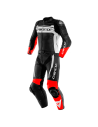 KOMBINATION DAINESE SCHWARZ- WEISS / ROT-WÄSCHE-MISTEL