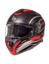Casco MT Targo Doppler rojo negro