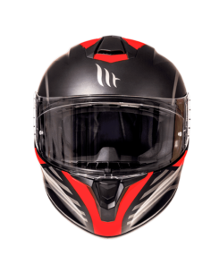 Casco MT Targo Doppler rojo negro 2