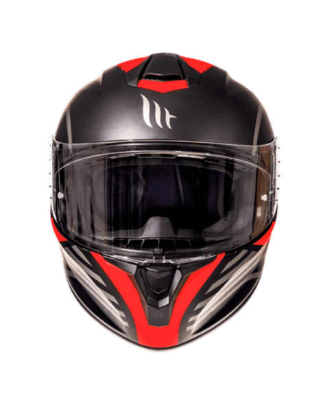 Casco MT Targo Doppler rojo negro