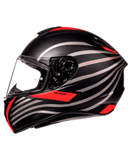Casco MT Targo Doppler rojo negro