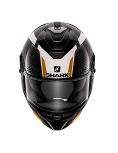 CASCO SHARK SPARTAN GT CARBON TRACKER CARBONO / VERDE / ORO 2