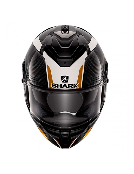 CASCO SHARK SPARTAN GT CARBON TRACKER CARBONO / VERDE / ORO