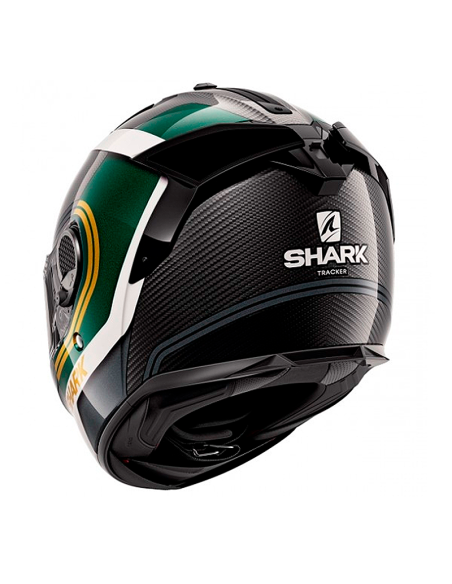 CASCO SHARK SPARTAN GT CARBON TRACKER CARBONO / VERDE / ORO