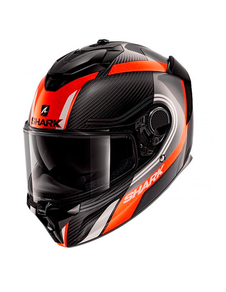 CASCO SHARK SPARTAN GT CARBON TRACKER CARBONO / ANTRACITA / BLANCO