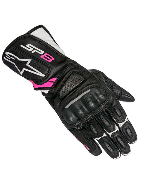 Handschuhe ALPINESTARS SP-8 V2 Schwarz und Rosen