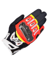 GUANTES ALPINESTARS SMX-2 AIR CARBON V2 NEGRO / ROJO FLUOR / BLANCO / AMARILLO FLUOR