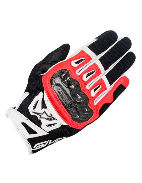 GUANTES ALPINESTARS SMX-2 AIR CARBON V2 NEGRO / ROJO / BLANCO