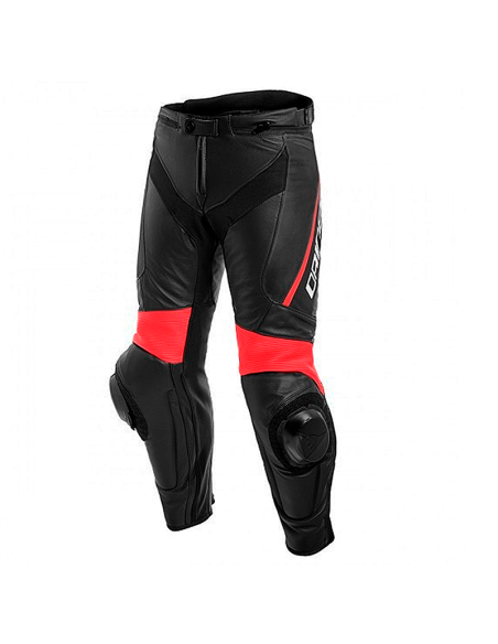 HOSE DAINESE DELTA 3 SCHWARZ / FLUO-ROT