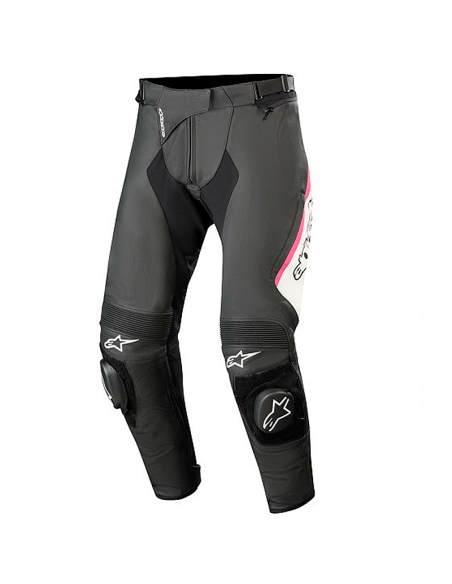 PANTALON ALPINESTARS STELLA MISSILE V2 SEÑORA NEGRO / BLANCO / FUCSIA