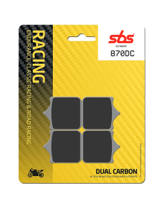 Pastillas de freno SBS P870-DC DUAL CARBON