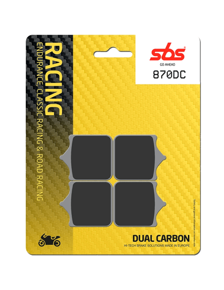 Pastillas de freno SBS P870-DC DUAL CARBON