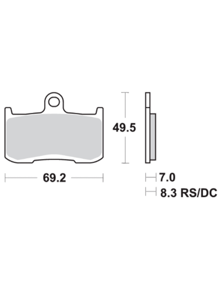 Bremsbeläge SBS P782-DC DUAL CARBON