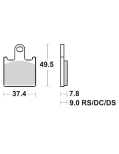 Bremsbeläge SBS 838-RST SINTER 2